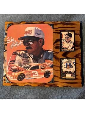 Dale Earnhardt Sr. Wooden Wall Plaque 13”x11” The Intimidator Goodwrench #3